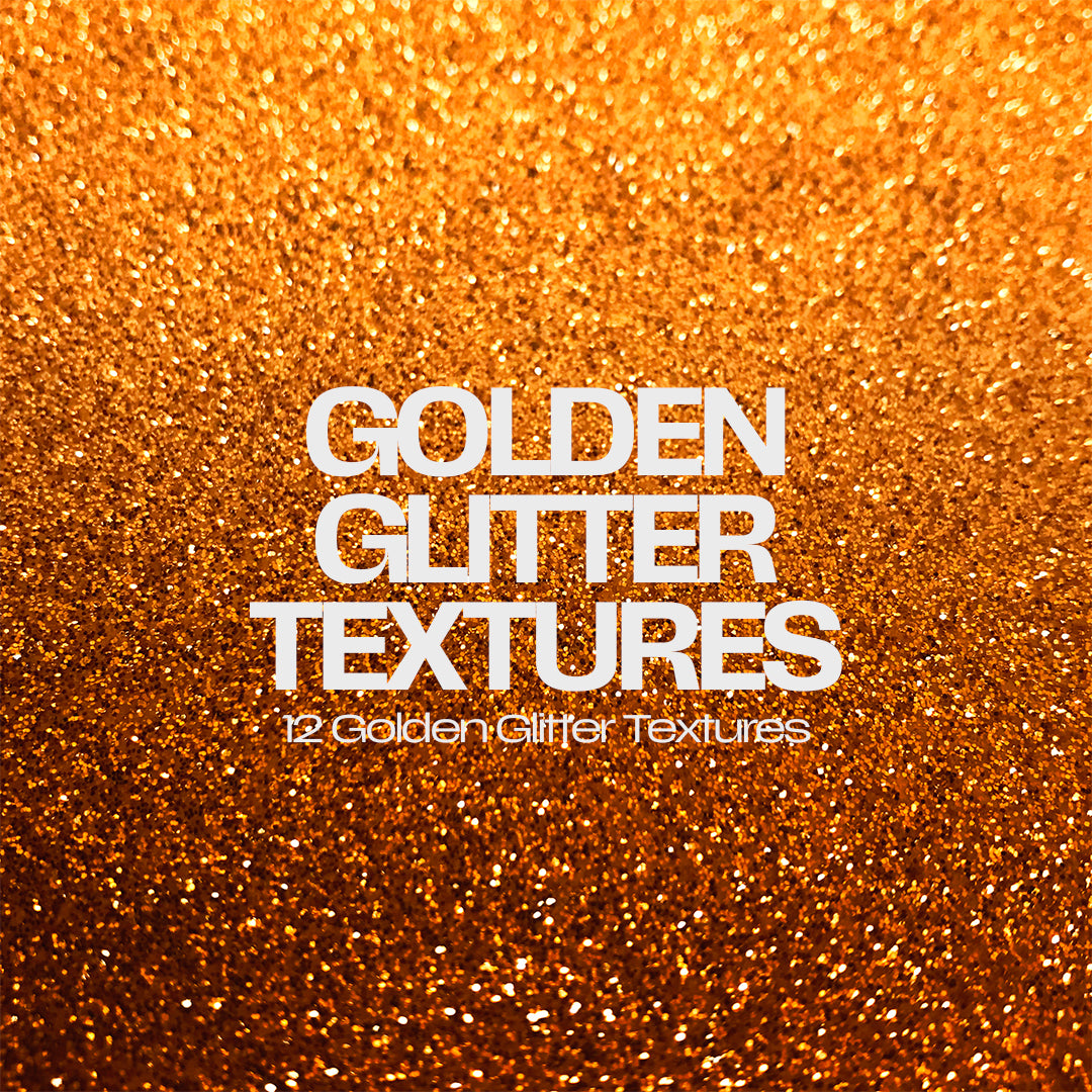 12 Golden Glitter Texture Pack