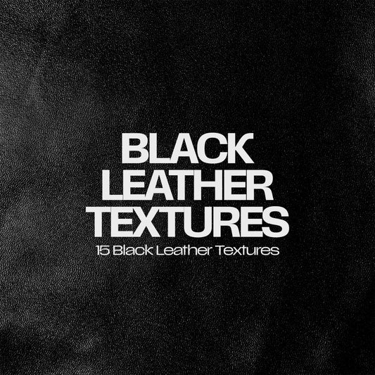 15 Black Leather Texture Pack