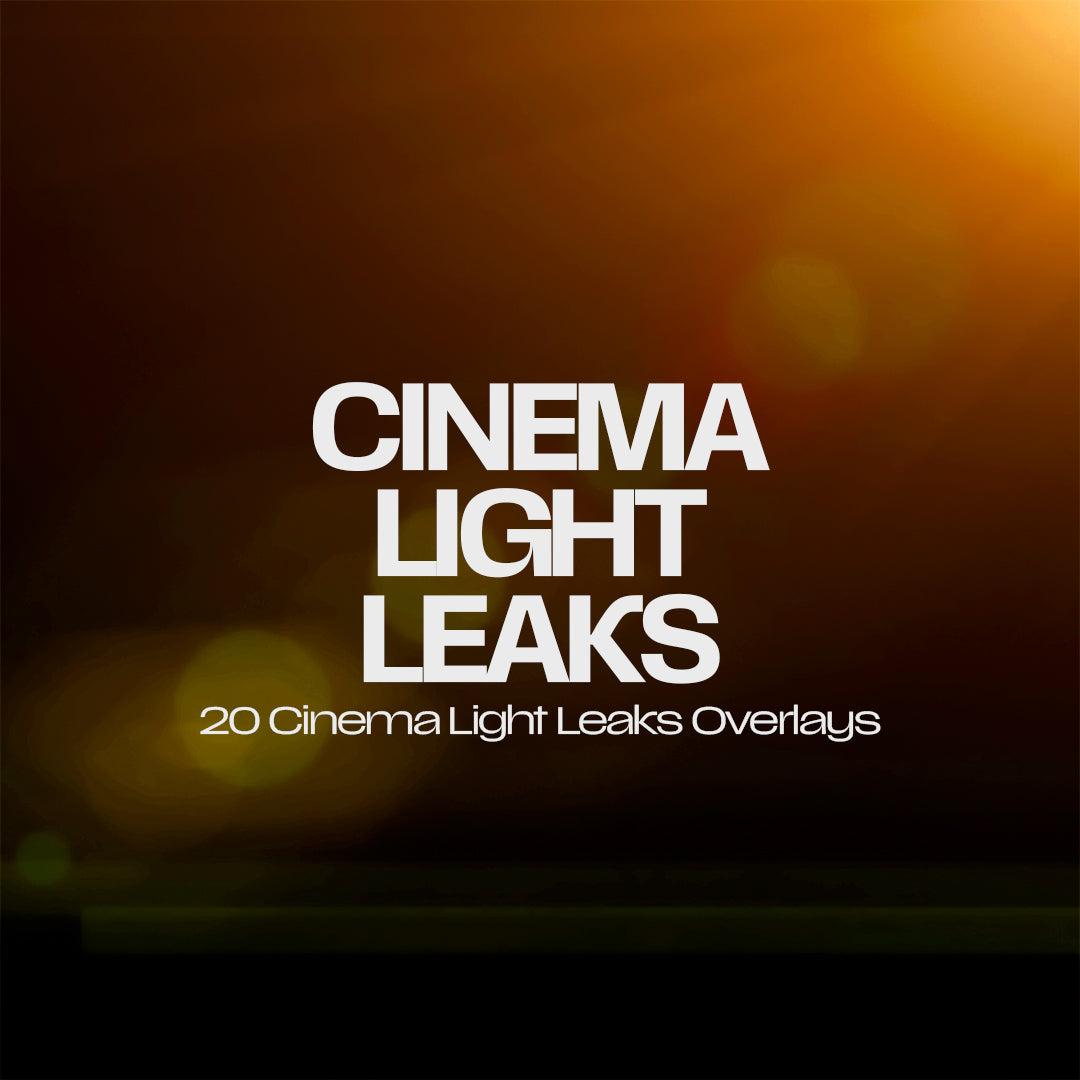 20 Cinema Light Leaks Overlays Pack