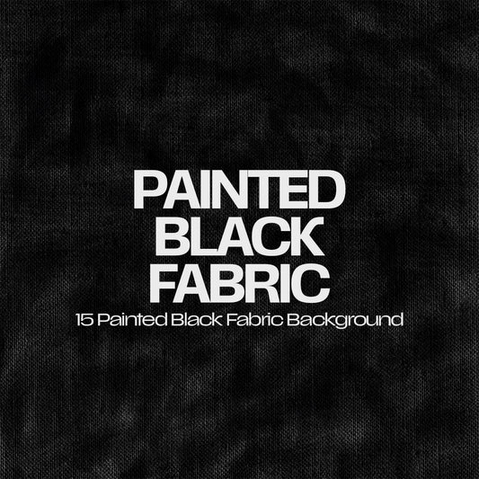 15 Painted Black Fabric Background Pack