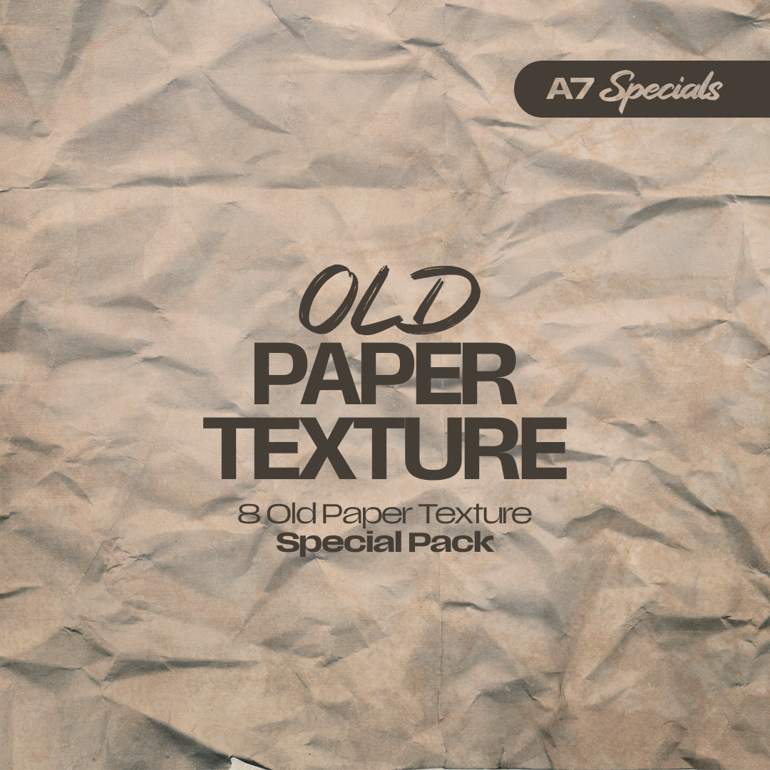 8 Old Paper Textures Pack - A7 Specials