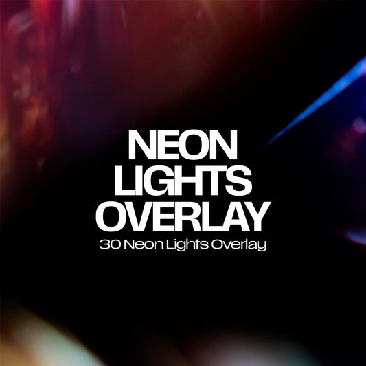 30 Neon Lights Overlay Pack