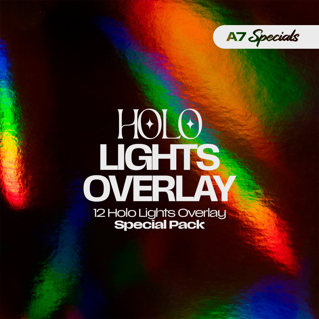 12 Holo Light Leaks Overlay - A7 Specials